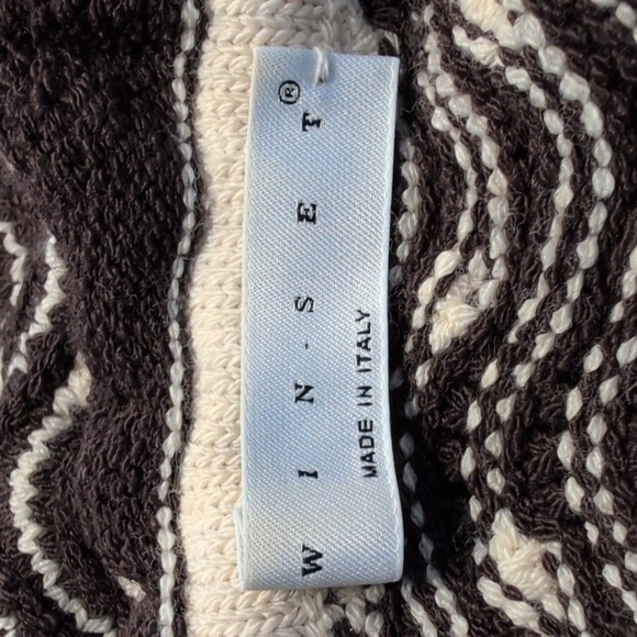 Twin-Set by Simona Barbieri Knit Crocheted Floral Long Sleeve Sweater Size Large - Picture 6 of 10